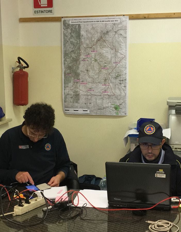 Terremoto: continua l'impegno della protezione civile regionale nelle zone coinvolte dal sisma