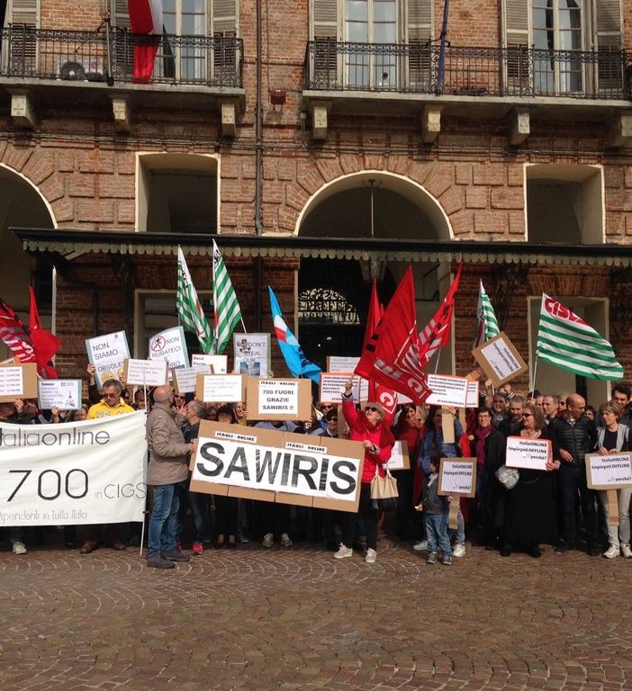 Dipendenti ex Seat Pagine Gialle in presidio: a rischio 180 lavoratori in Piemonte