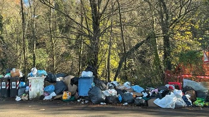 rifiuti in via al molino a collegno