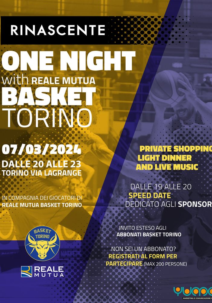 Con “One Night” una serata tinta di gialloblù alla Rinascente