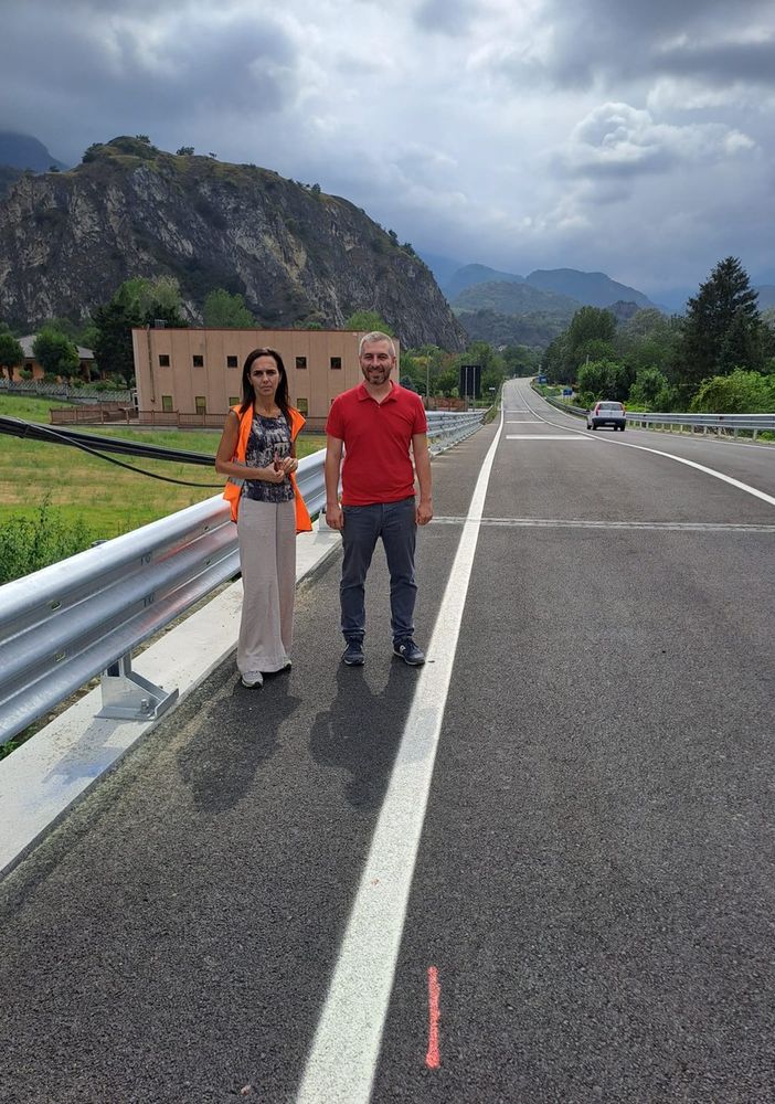 Susa, aperto al transito il nuovo ponte sul Rio Scaglione