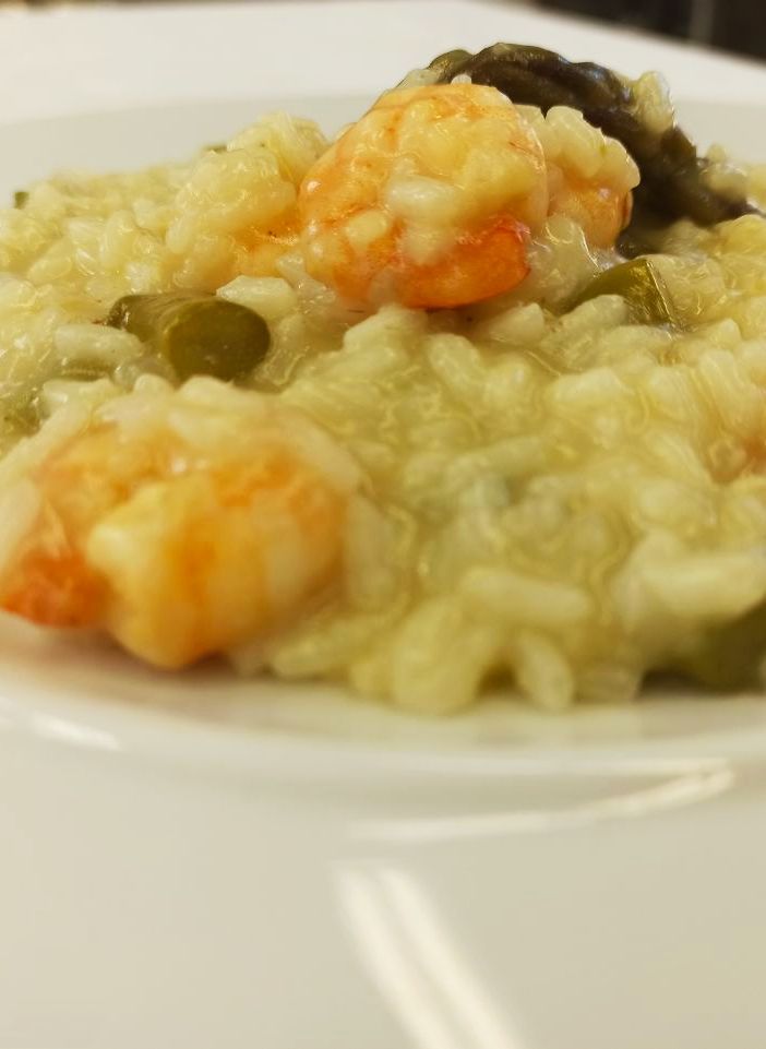 LA RICETTA - Risotto punte di asparagi e gamberetti