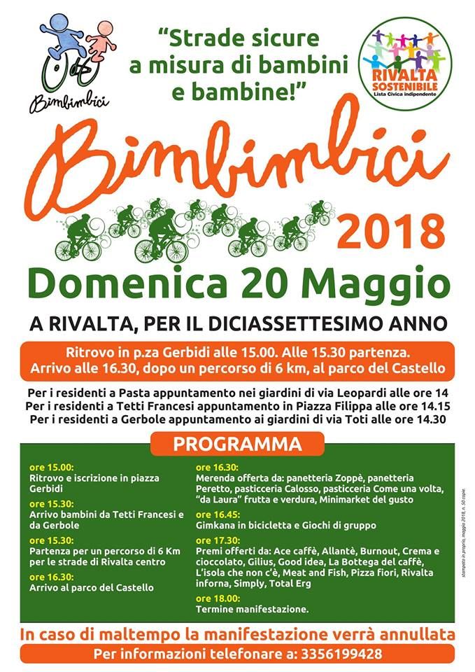Rivalta: diciassettesima edizione della Bimbimbici