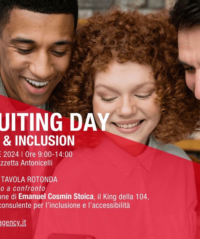 Il 9 aprile un &quot;Recruiting Day&quot; per l'inclusione