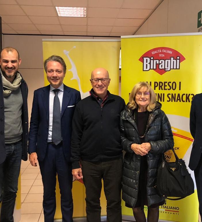L'assessore al Commercio della città di Torino Alberto sacco in visita alla Biraghi spa di Cavallermaggiore