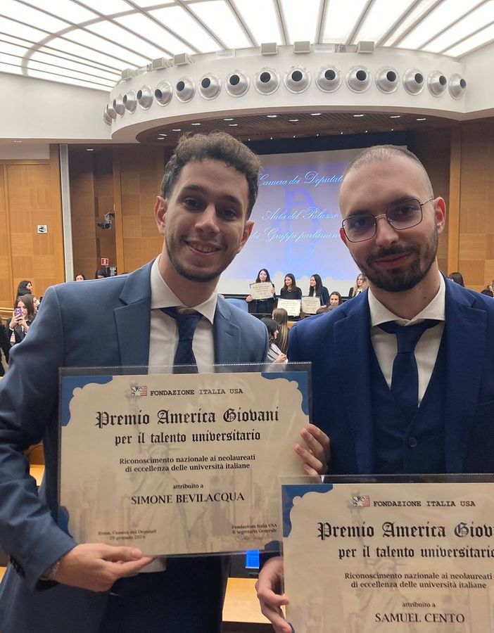 Due giovani nichelinesi tra i migliori laureati premiati dalla Fondazione Italia Usa