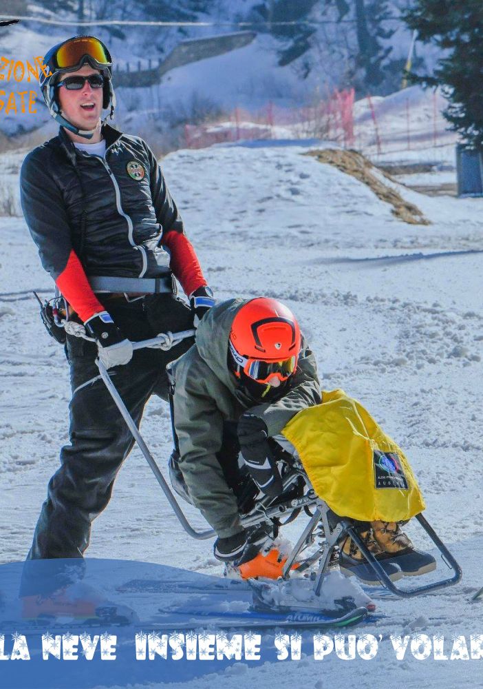 A Prali ritorna &quot;Sulla neve si può volare&quot;, l'evento per diffondere lo sci tra i disabili