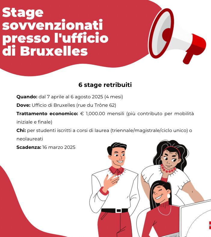 Tirocini curriculari o extracurriculari all'ufficio di Bruxelles della Regione Piemonte: ultimi giorni per partecipare al bando