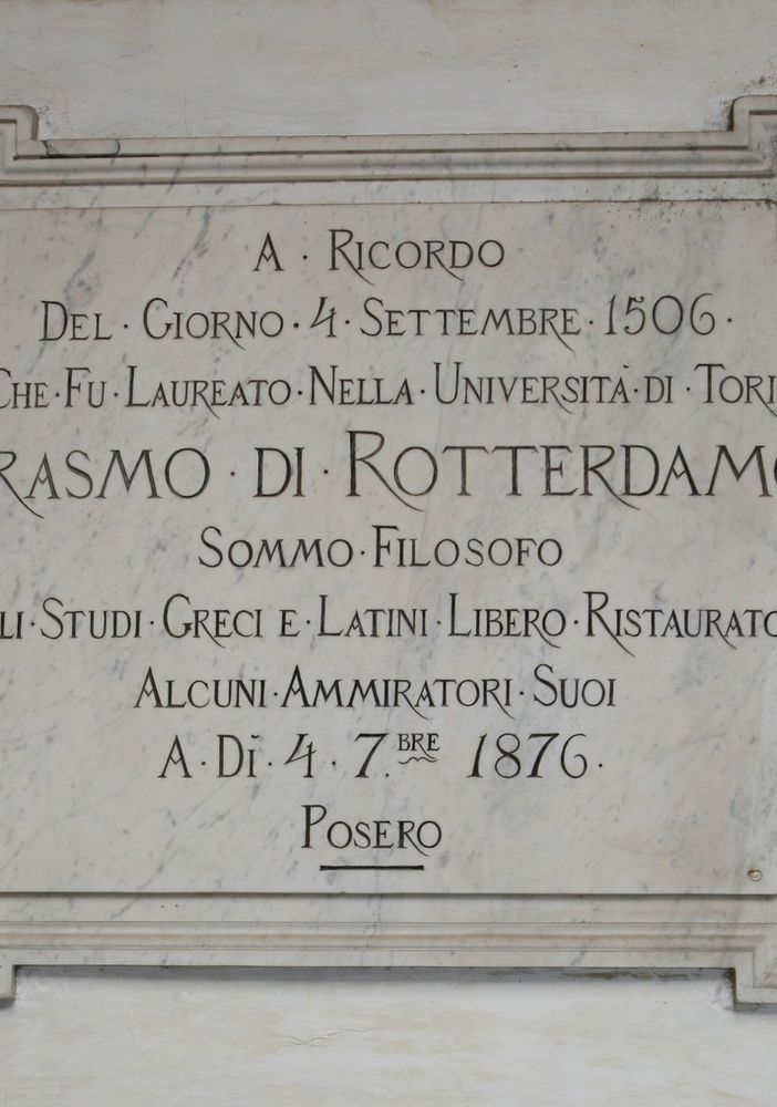L'Università di Torino celebra Erasmo da Rotterdam