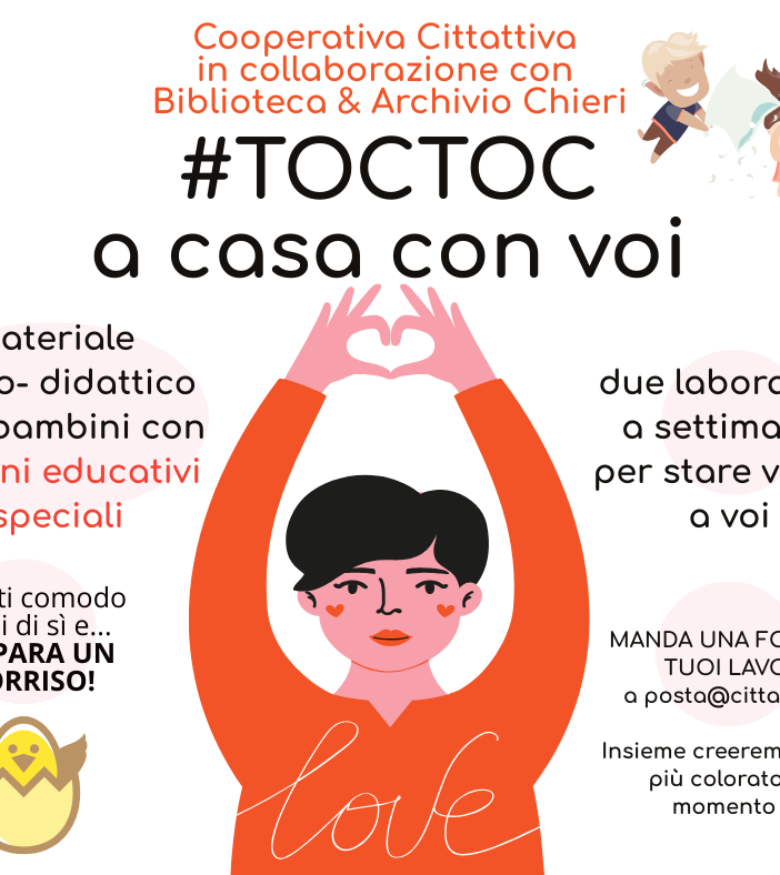 “#TOCTOC - A casa con voi”, la nuova rubrica pensata dalla Biblioteca di Chieri