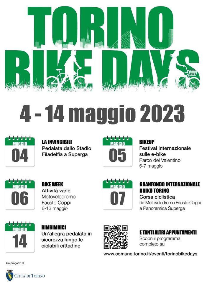 Maggio su due ruote con i Torino Bike Days