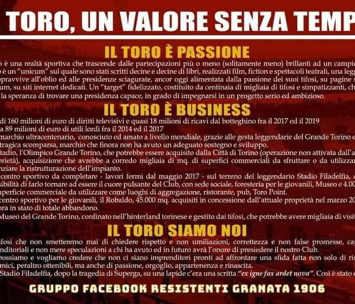 locandina &quot;Toro. Un valore senza tempo&quot;