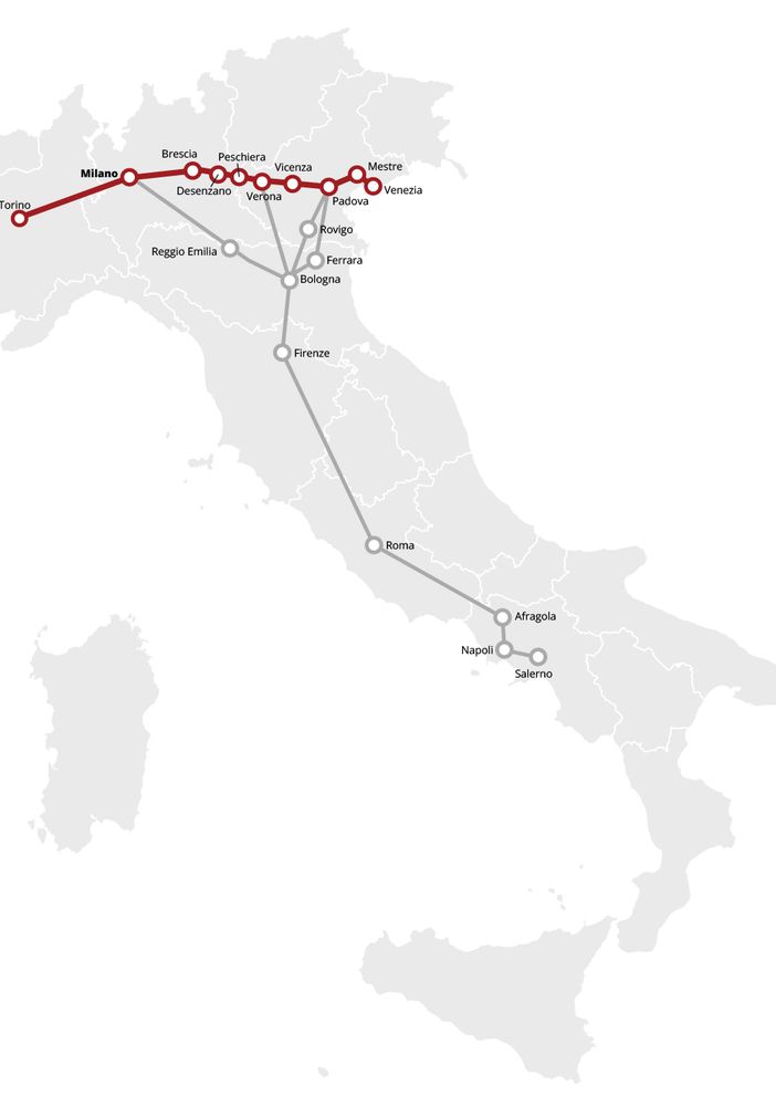 Italo, nuovi treni e più collegamenti: 14 servizi giornalieri sulla tratta Torino-Milano-Venezia