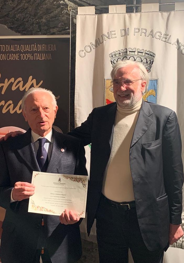Pragelato conferisce la cittadinanza onoraria a Umberto Raspini