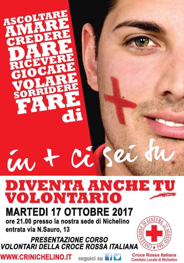 La Croce Rossa di Nichelino cerca volontari