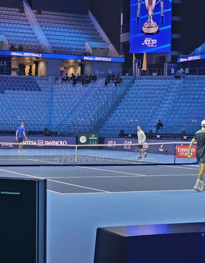 Atp Finals, 'prove di semifinale': Sinner si allena con Zverev