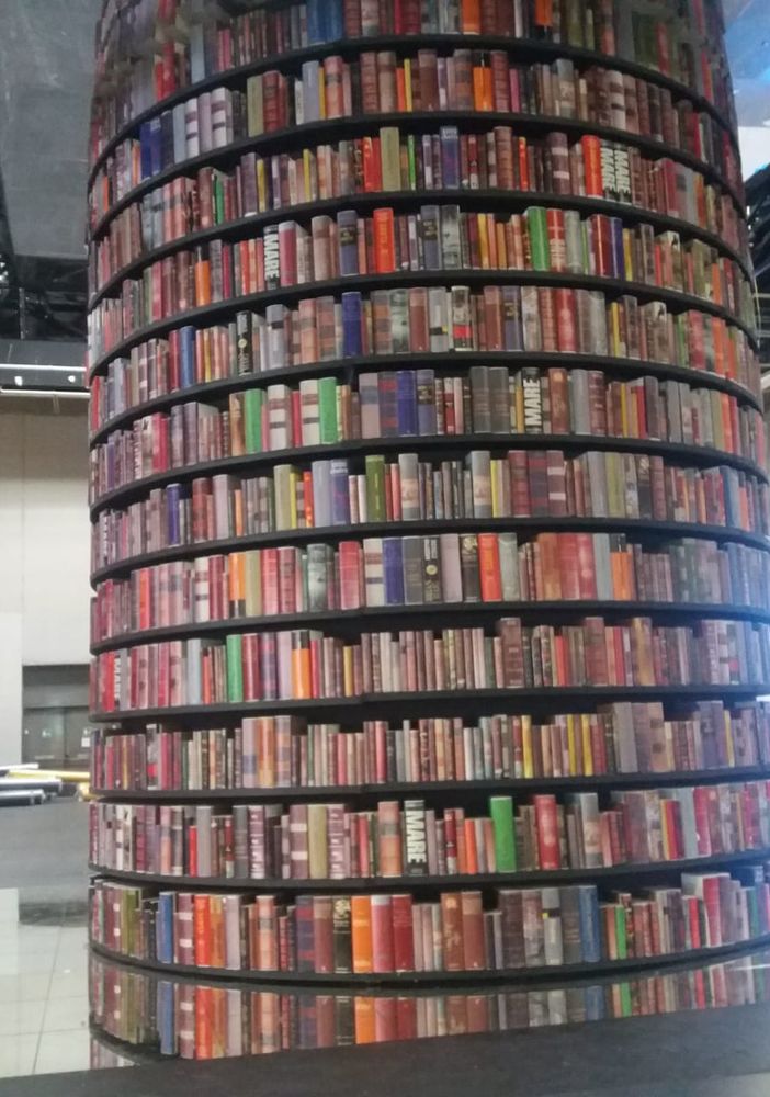 L'allestimento del Salone del Libro nelle giornata di ieri