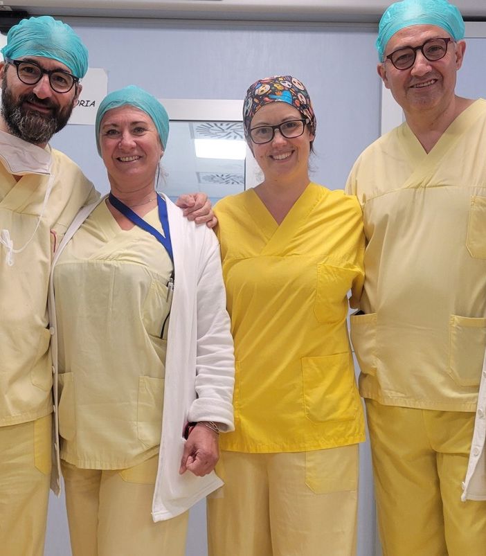 Infermieri e anestesisti dell'ospedale Santa Croce di Moncalieri