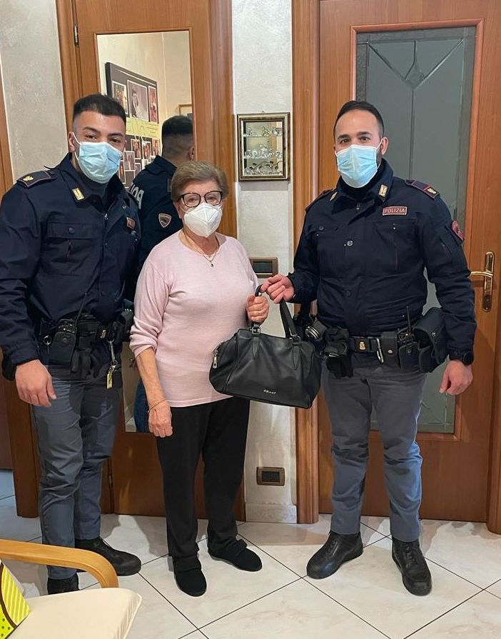 anziana dopo la rapina