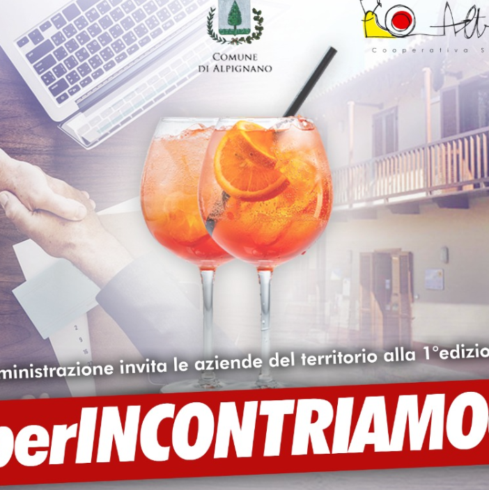 Manifesto con aperitivo