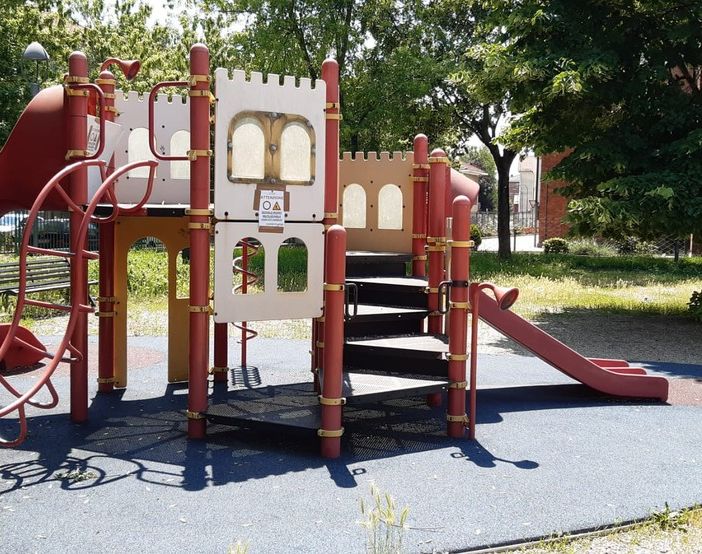 area gioco in un parco di Chieri