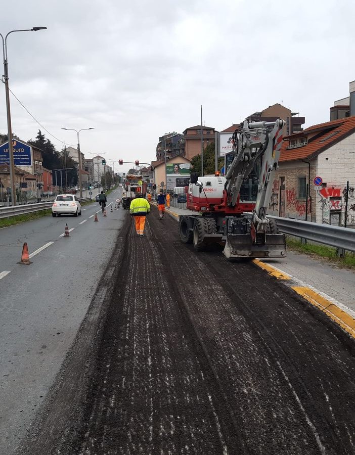 Asfaltatura strade, manutenzioni e lavori in corso a Collegno