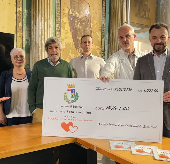 Santena devolve 1000 euro alla Terapia Intensiva Neonatale del Santa Croce di Moncalieri