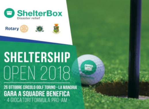 Gara di golf di beneficenza per Shelterbox al Circolo Golf Torino- La Mandria