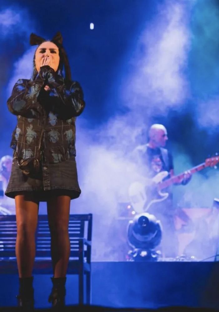 Lorendana Berté sul palco di Palmi, foto dal suo profilo Instagram
