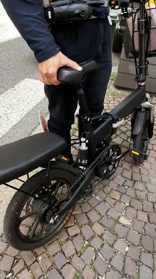 bici irregolare sequestrata