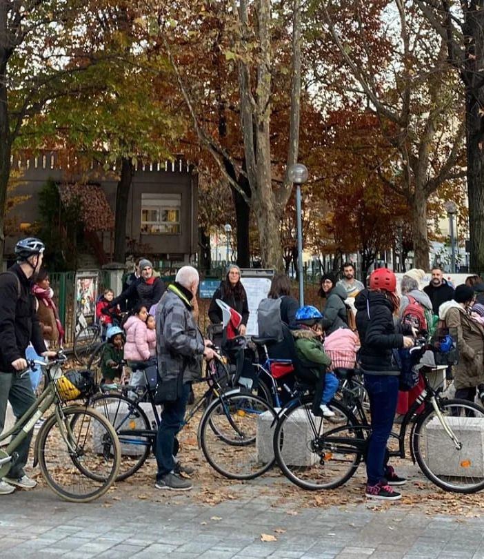 persone in bicicletta