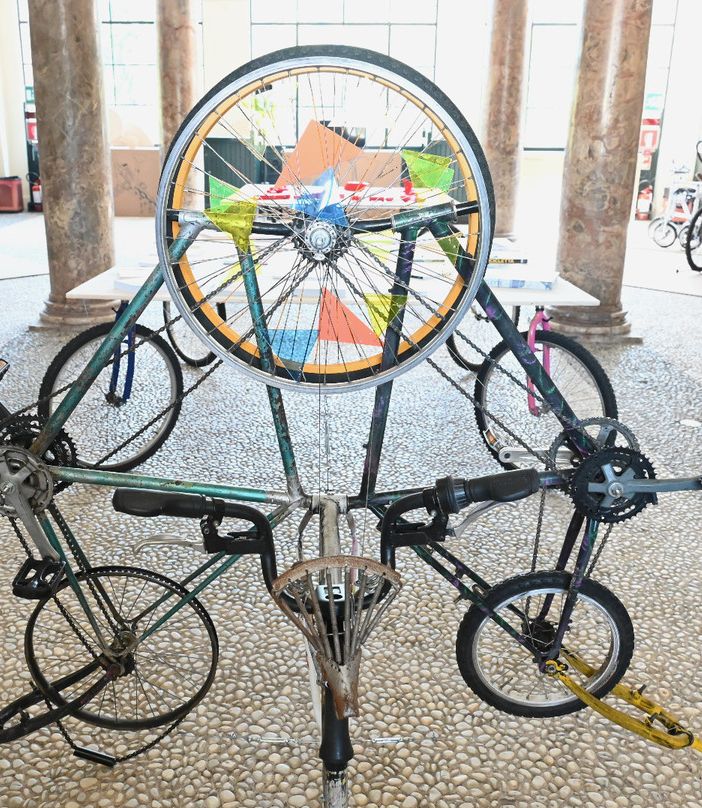 Biciclette in esposizione
