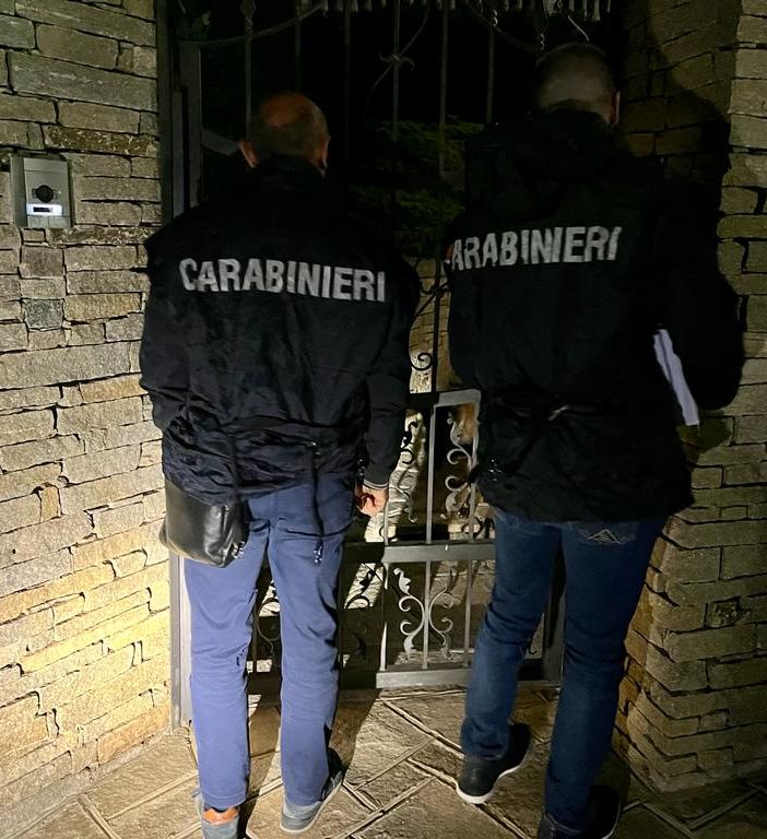 Arresto da parte dei carabinieri