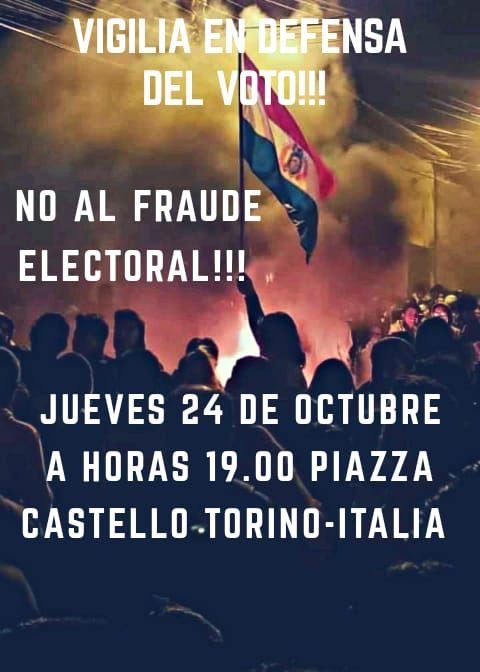Stasera i cittadini boliviani manifestano in piazza Castello per difendere la democrazia nel loro Paese