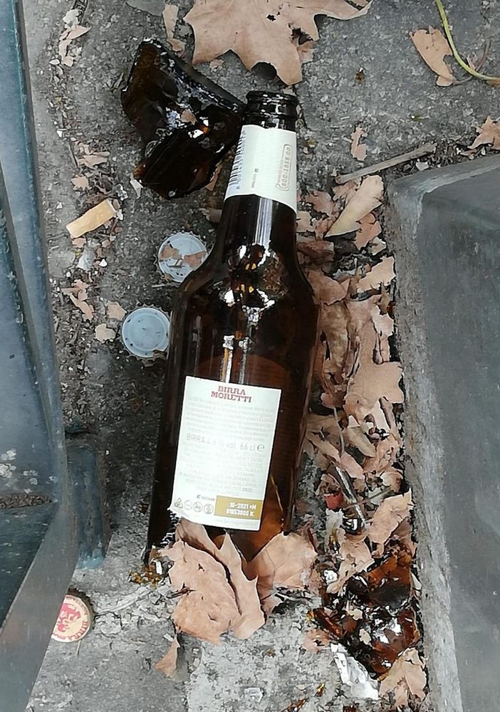 Richiamano un uomo che maltratta il suo cane, ma lui li aggredisce con spranga e bottiglia