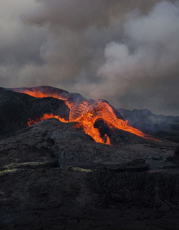 Eruption of the Fagradalsfjall volcano, Reykjanes peninsula. Iceland, 2021 Paolo Pellegrin/Magnum Photos