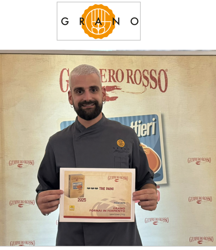 Il forno Grano di Santena tra i migliori panifici d’Italia secondo Il Gambero Rosso