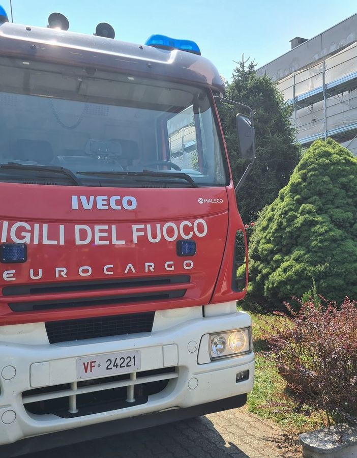 vigili del fuoco in azione