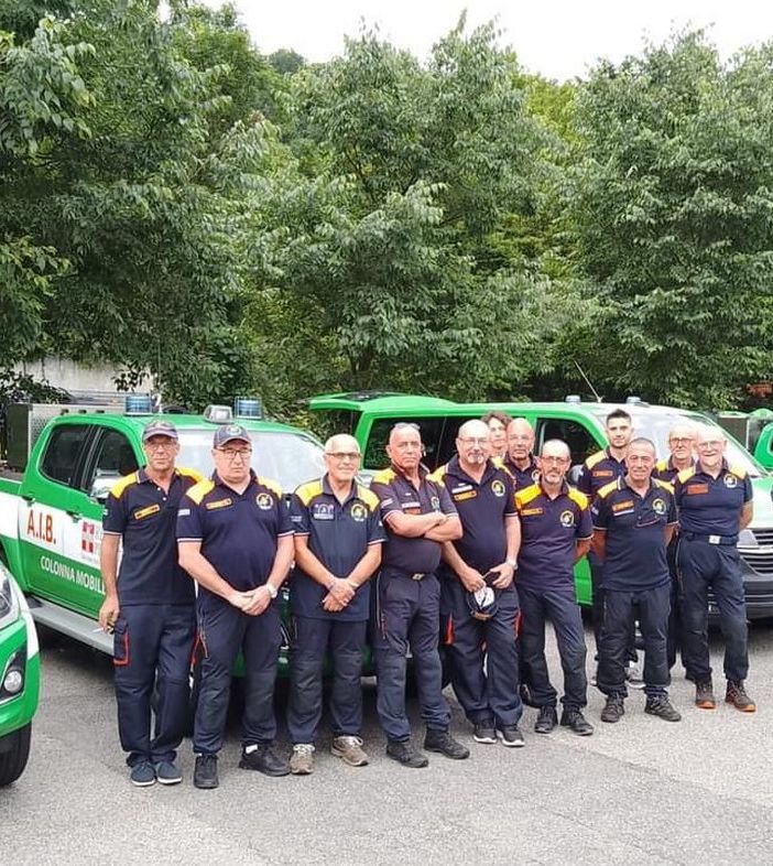 Tre missioni dell'AIB Piemonte contro gli incendi boschivi di Sicilia, Sardegna e Calabria