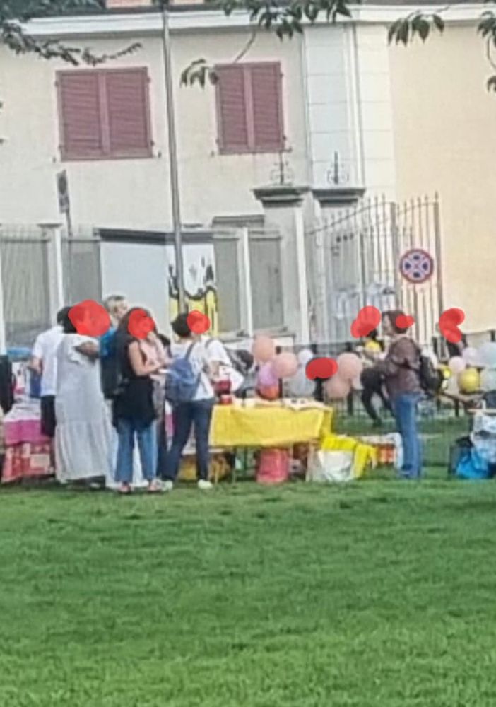 Parco Rignon trasformato in un parcheggio per auto