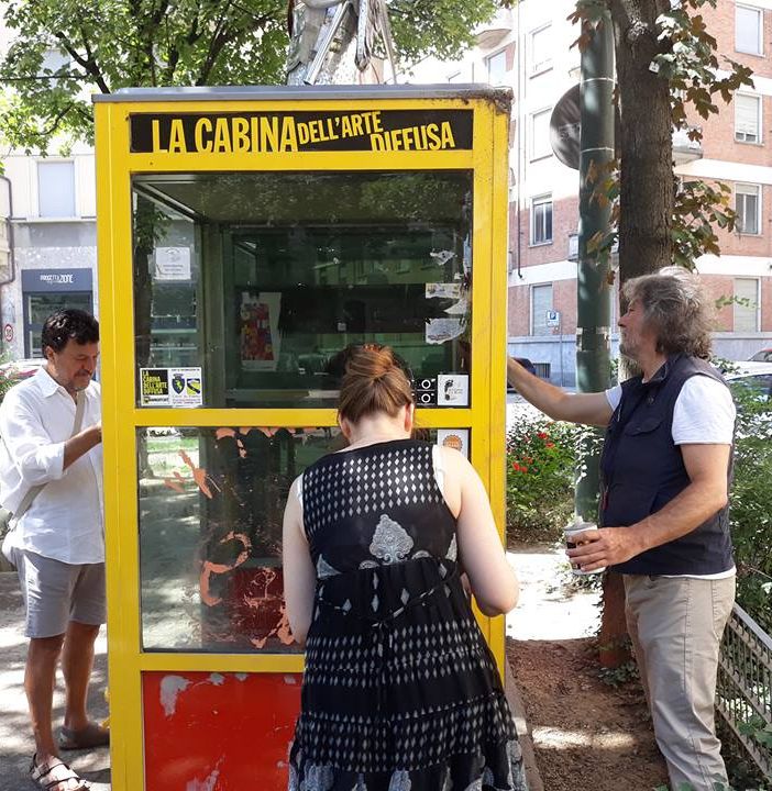 La Cabina dell'Arte Diffusa di Piazza Peyron ha ripreso l'attività artistica (FOTO)