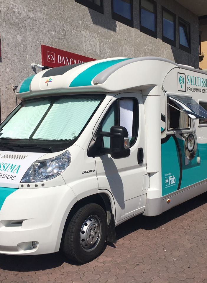 Il 2017 a bordo del Camper della Salute di FAB SMS