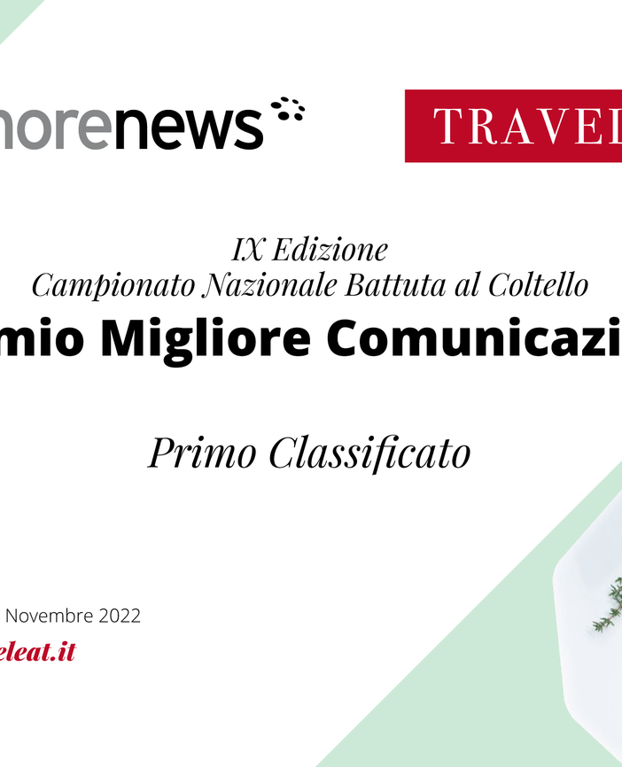 Domenica 27 novembre torna l'attesissimo Campionato nazionale di Battuta al Coltello di Trinità nel cuneese, giunto alla nona edizione