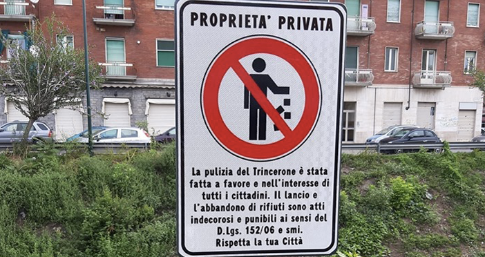 Maxi multa per chi abbandona rifiuti sul Trincerone: la lotta di Appendino contro gli incivili