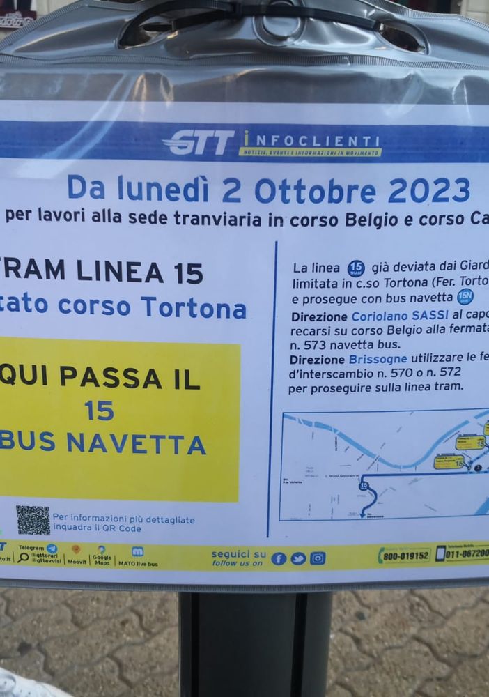 cartello linea 15
