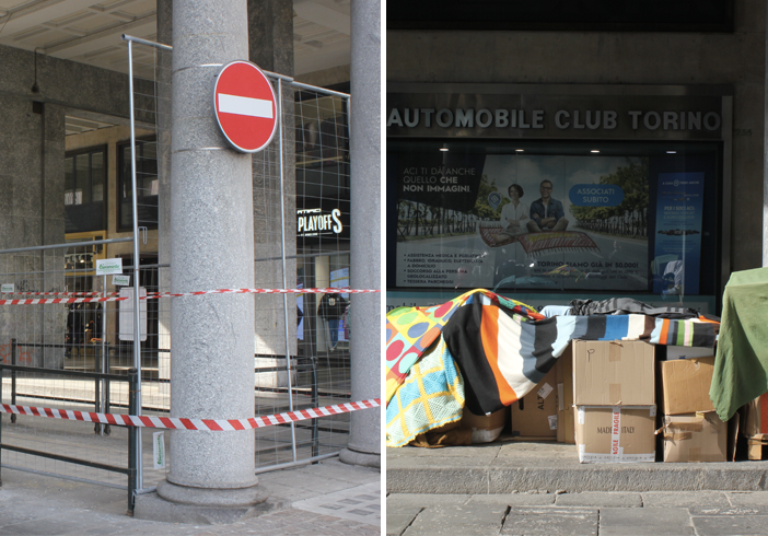 Il giaciglio del clochard si è spostato di 30 metri