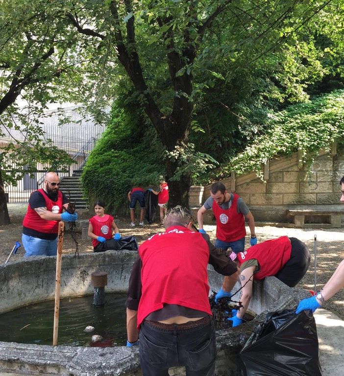 Riqualificata la fontana del Castello di Rivoli, in piazzale Mafalda di Savoia