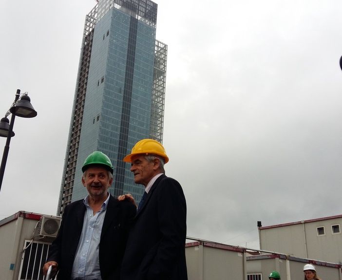 Sopralluogo di Sergio Chiamparino e Aldo Reschigna al grattacielo della Regione Piemonte