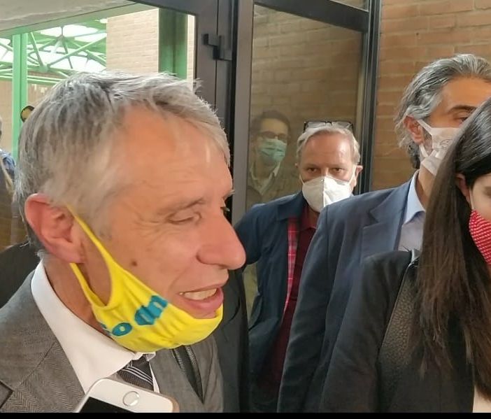 la sindaca Appendino insieme al suo legale Luigi Chiappero