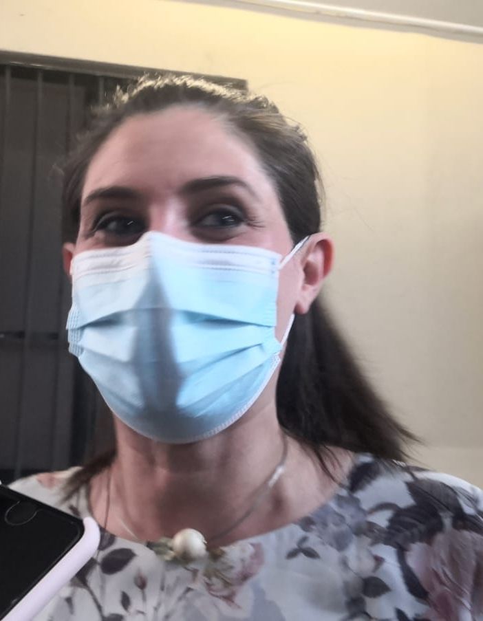 Chiara Appendino con la mascherina